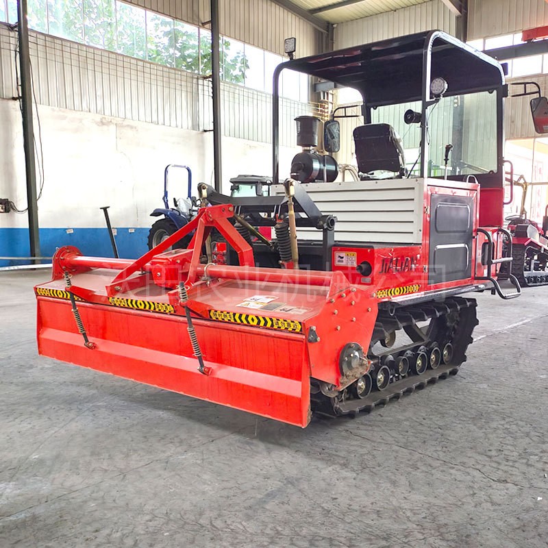 100马力水旱两用履带旋耕机水田打浆机艾和同款履带旋耕机打田机图5
