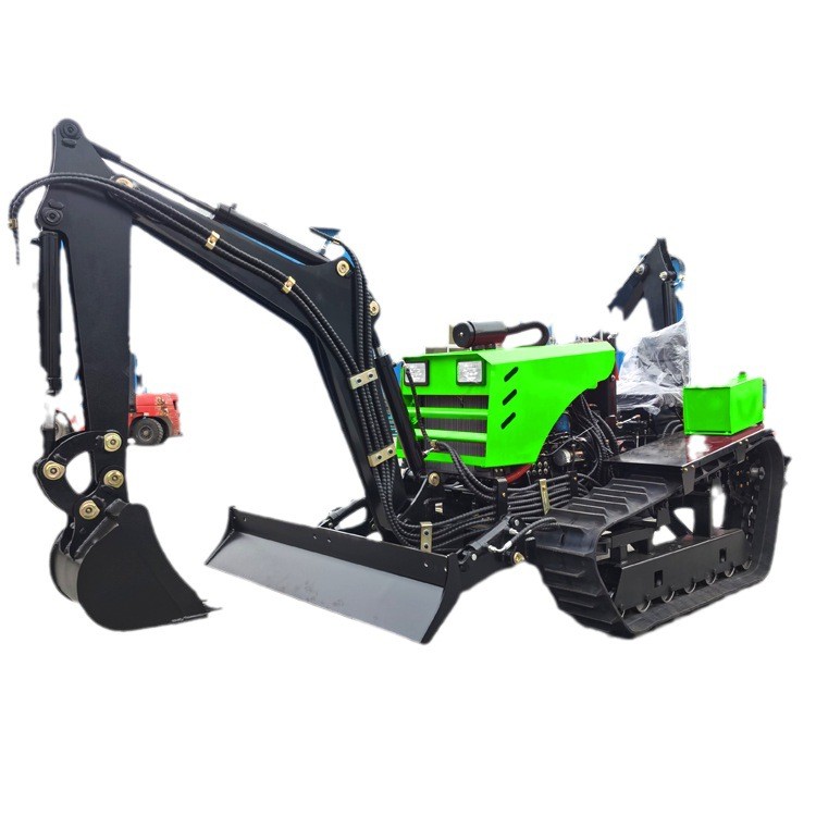 50马力履带拖拉机旋耕机带挖机果园农用耕地拖拉机大型农业机械图5