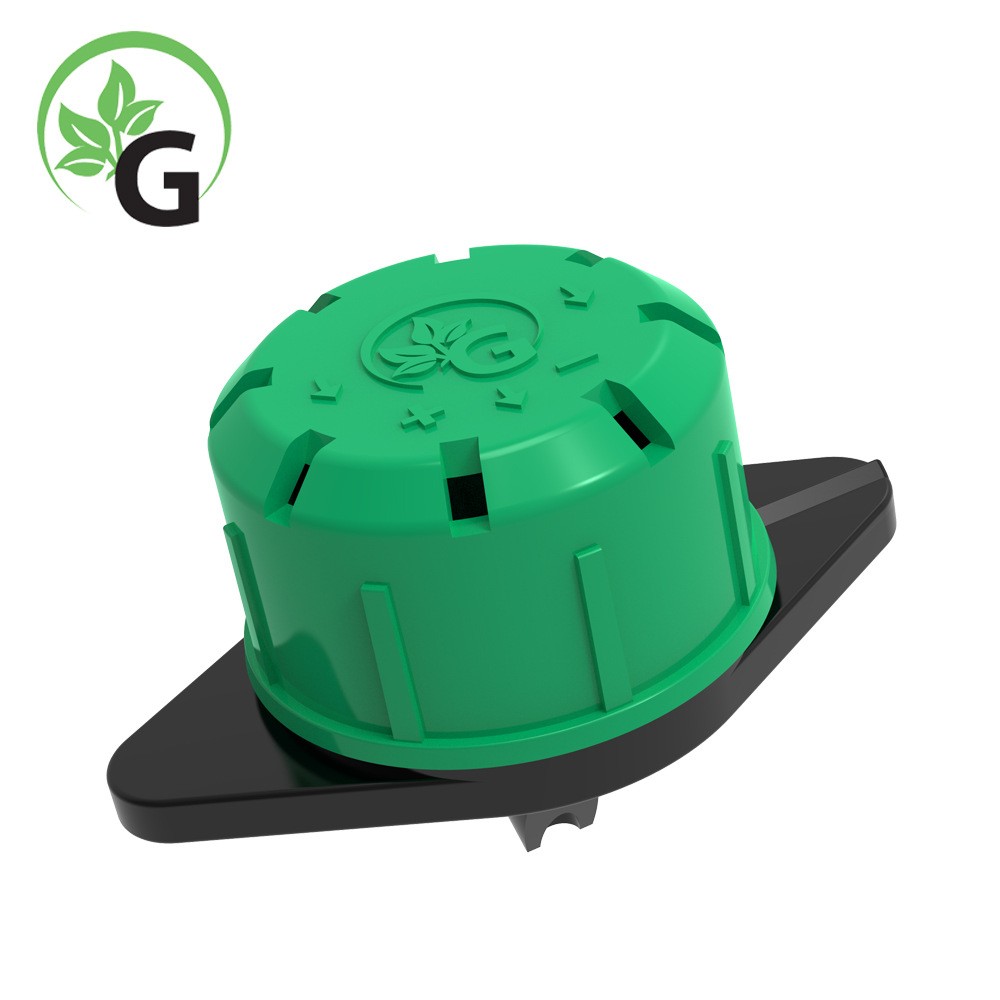 厂家供应 可调节流量滴头 八孔大滴头 绿帽滴头 管上滴头图2