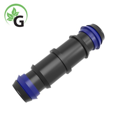 厂家供应 PE管直接 倒钩毛管直接 滴灌管接头带加强环