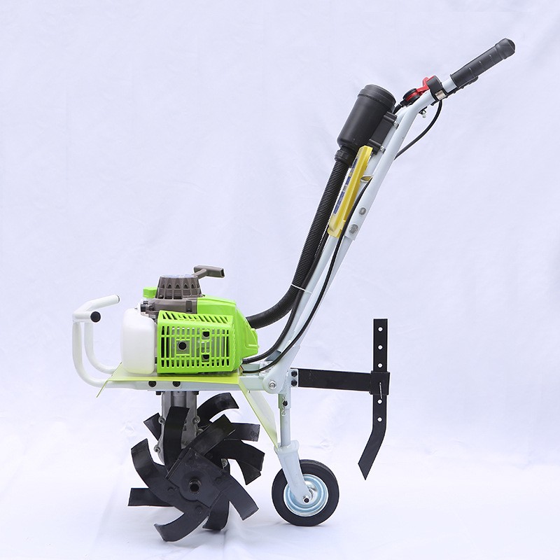 二冲程便携汽油微耕机家用果园松土开沟机农用小型手扶除草机批发图3