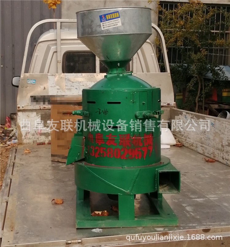 粮食加工坊电动碾米机 小型立式砂辊碾米机 330立式砂辊碾米机图2