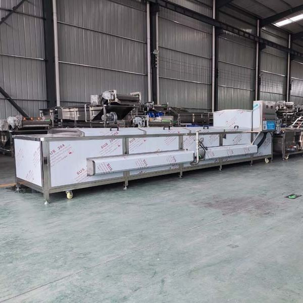 四季豆罐头喷淋巴氏杀菌线全自动蔬菜杀青线青菜漂烫机图2