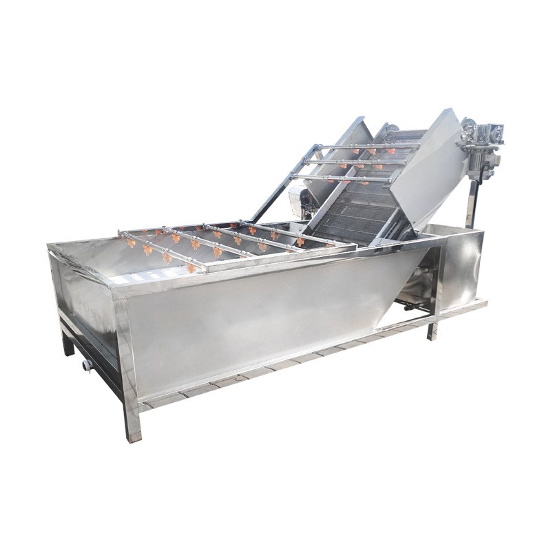 苹果气泡式清洗机 大型苹果气泡清洗机设备 不锈钢清洗苹果机器图5