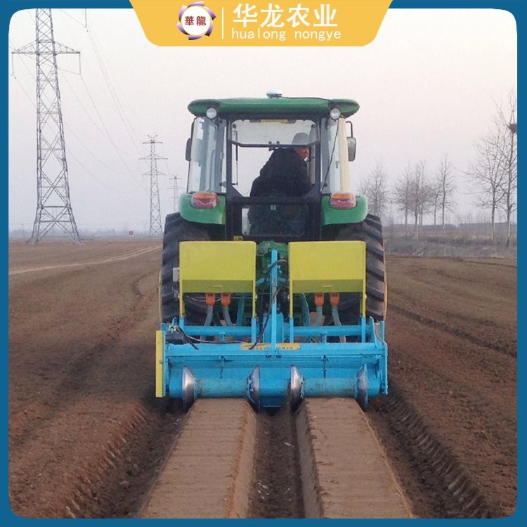 华龙精整起垄机_牵引式旋耕起垄施肥覆膜覆膜一体机_农机厂家
