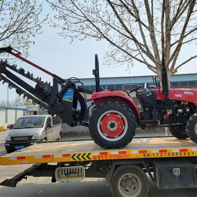 汽油 农业 耕宽400mm马力足 链式开沟机果园开槽机图4