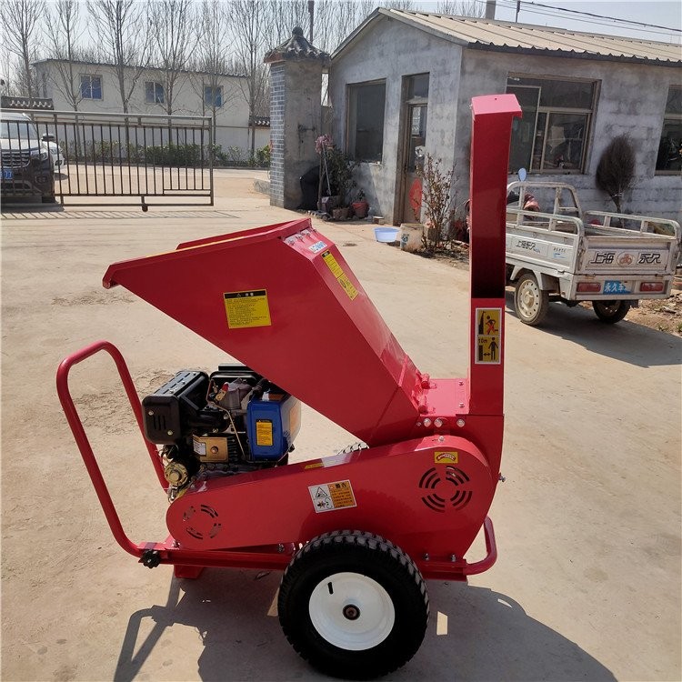 汽油卧式树枝粉碎机 移动式多功能枝条树叶粉碎干湿枝条碎枝机图3