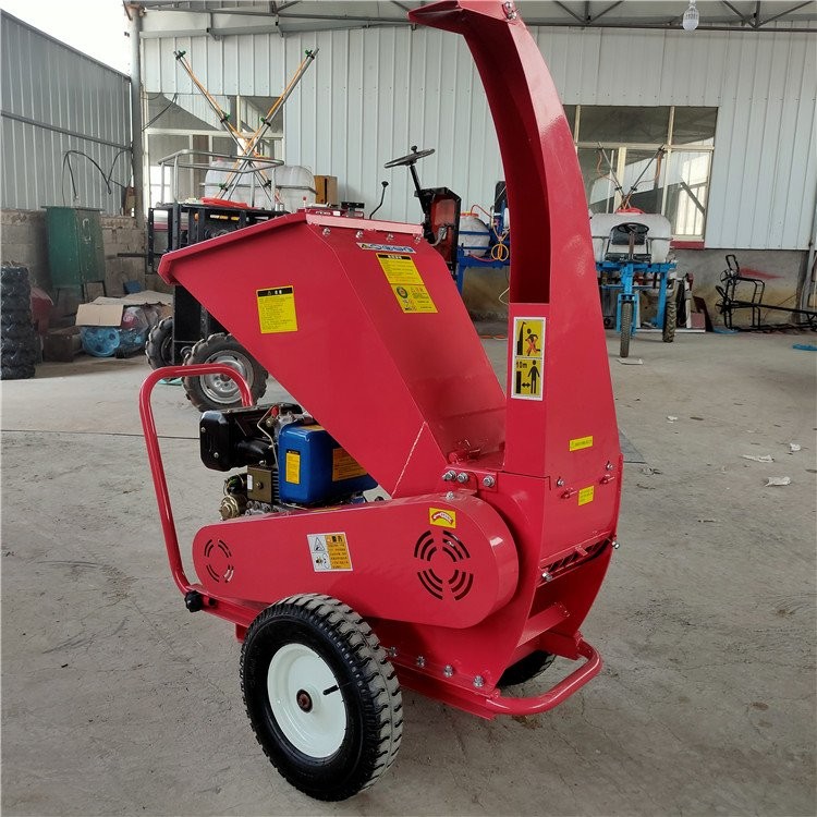 汽油卧式树枝粉碎机 移动式多功能枝条树叶粉碎干湿枝条碎枝机图4