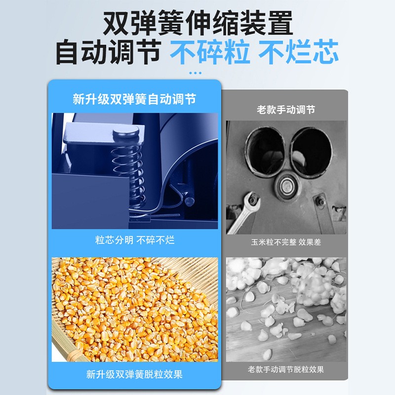 科妙电动玉米脱粒机家用小型加厚打苞谷米机全自动剥分离玉米粒机图5