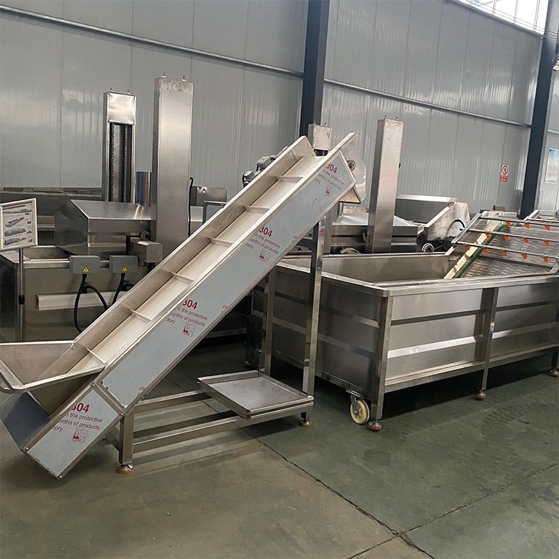 全自动熟食袋装清洗风干线 水果蔬菜翻转式风干机 净菜加工风干线图2