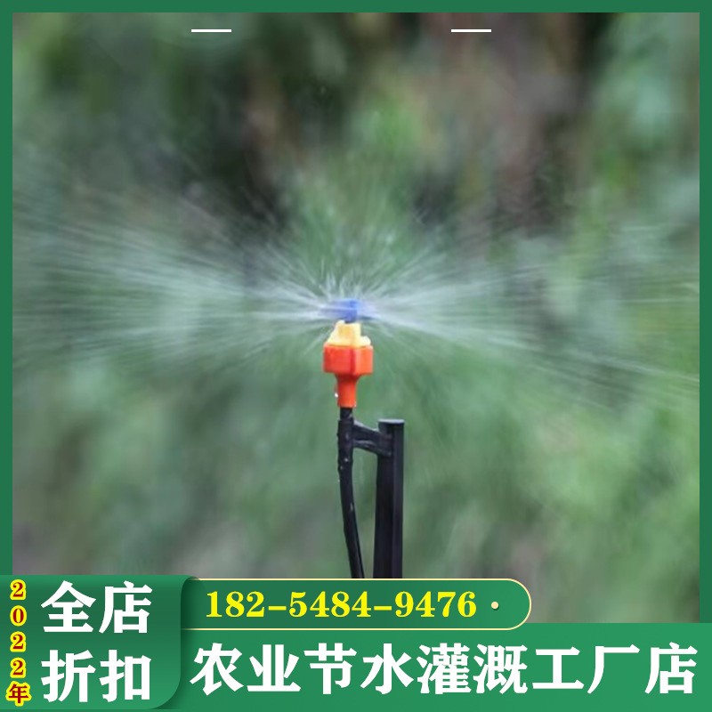 八孔地插式微喷 蔬菜喷头微喷20公分塑料杆插杆微喷涌泉喷头图5