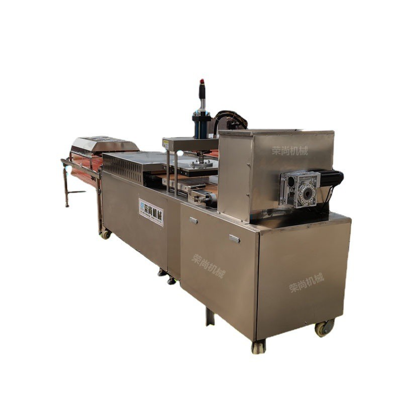 全自动做饼生产线 小型气动水烙馍机器 送货上门烤鸭饼机图5