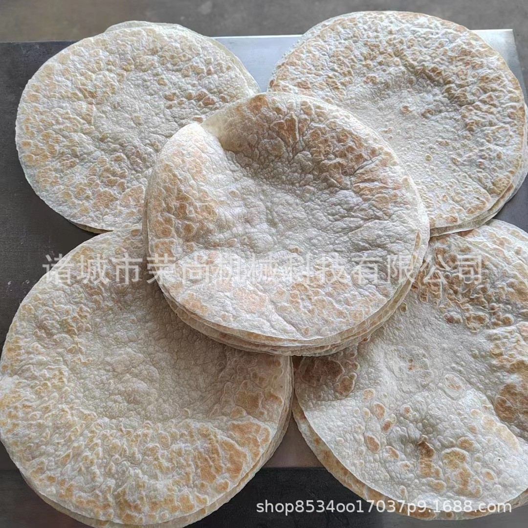 全自动做饼生产线 小型气动水烙馍机器 送货上门烤鸭饼机图2