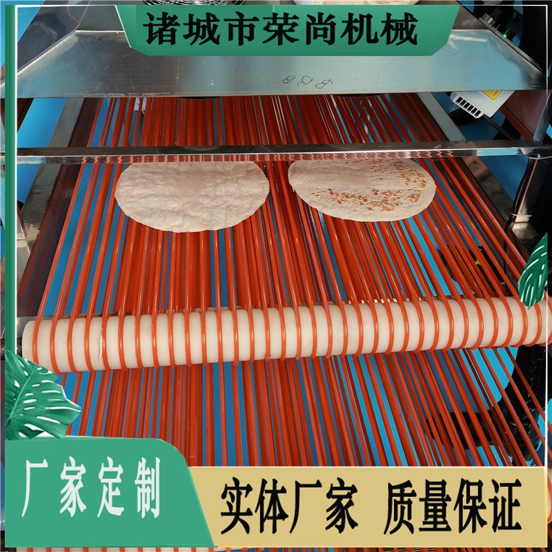 全自动做饼生产线 小型气动水烙馍机器 送货上门烤鸭饼机图4