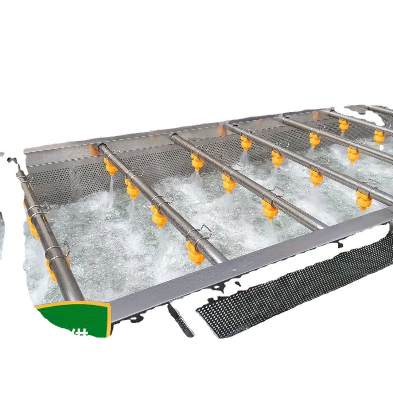 荣尚喷淋式果蔬清洗机 叶类蔬菜高压气泡清洗机 清洗设备图5