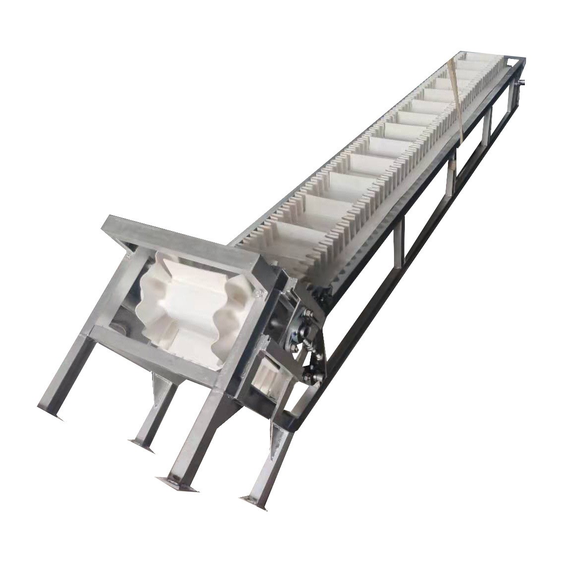 PU挡板输送机厂家 水平/爬坡皮带提升机 东莞PVC裙边皮带输送机图3