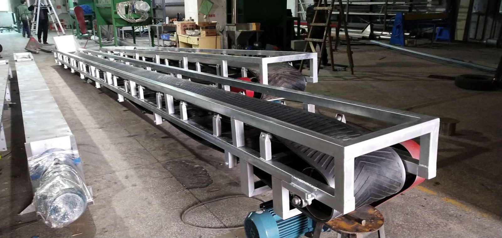 皮带输送机爬坡皮带传送机 污泥石子装车皮带输送机图5