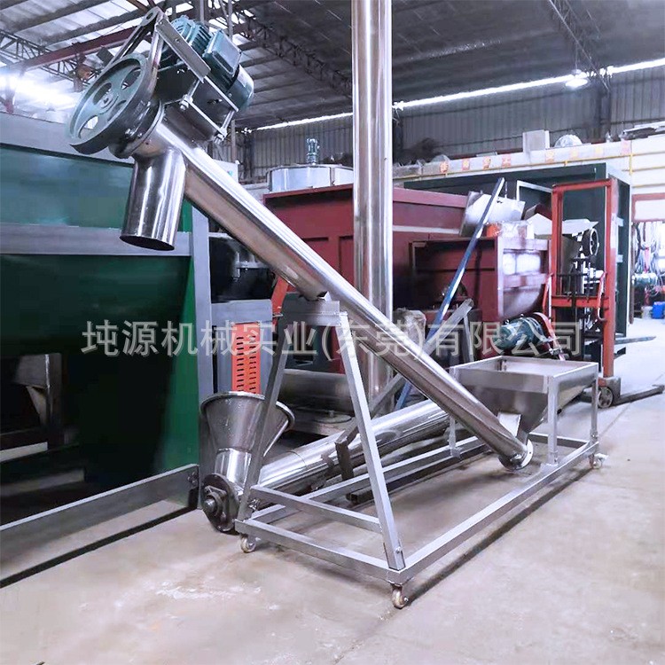 粉体螺杆上料机 食盐输送机 塑料颗粒喂料机 不锈钢螺旋上料机图4