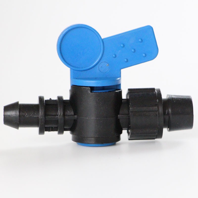 16软带旁通阀 滴灌迷你管件 按扣锁母旁通阀 定位阀pe硬管旁通阀图3
