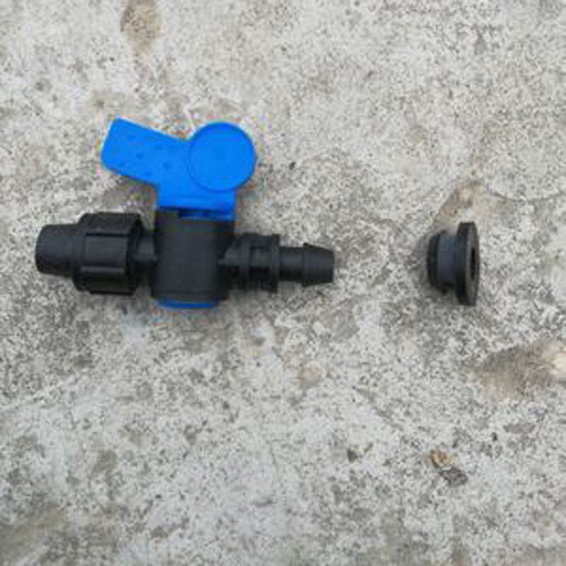 16软带旁通阀 滴灌迷你管件 按扣锁母旁通阀 定位阀pe硬管旁通阀图4