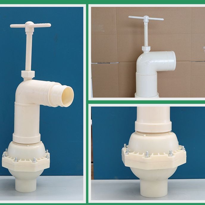 田间农田灌溉分体式升降式塑料出水口水管接头分体式360度出水口图4