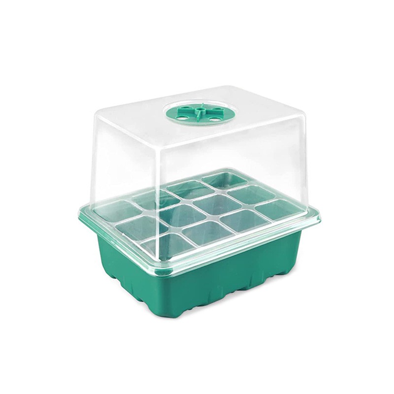 育苗盒6孔/12孔加高款带盖三件套育苗盆多肉蔬菜盆栽育种盆育苗箱图5