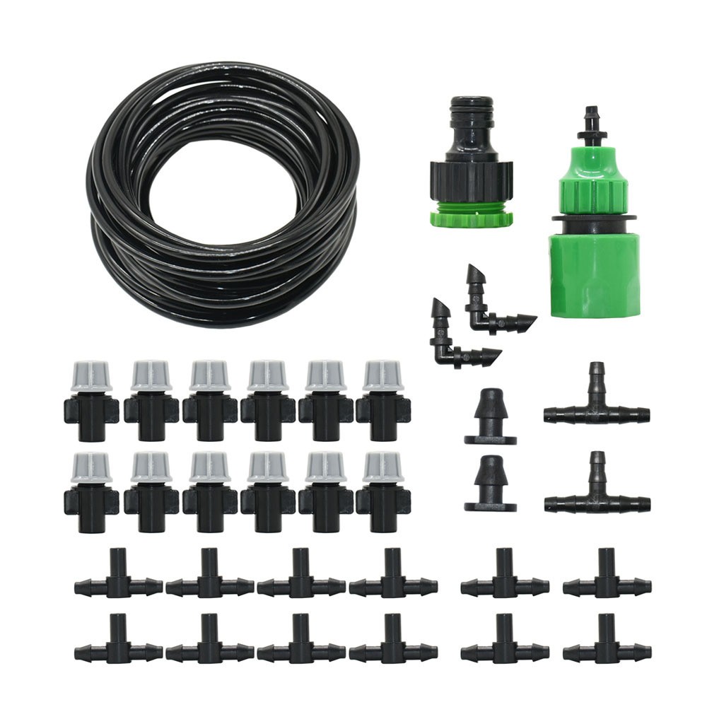 简易微型10米12喷头花园灌溉浇花套装 家庭花园 盆栽绿植浇水组合图3