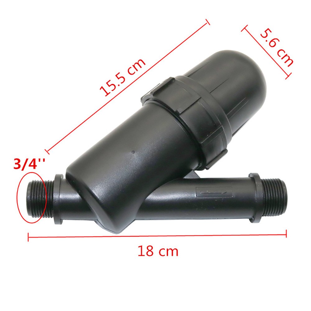 塑料网式过滤器 Y型3/4网格园艺灌溉过滤净水器农用6分浇水过滤器图4