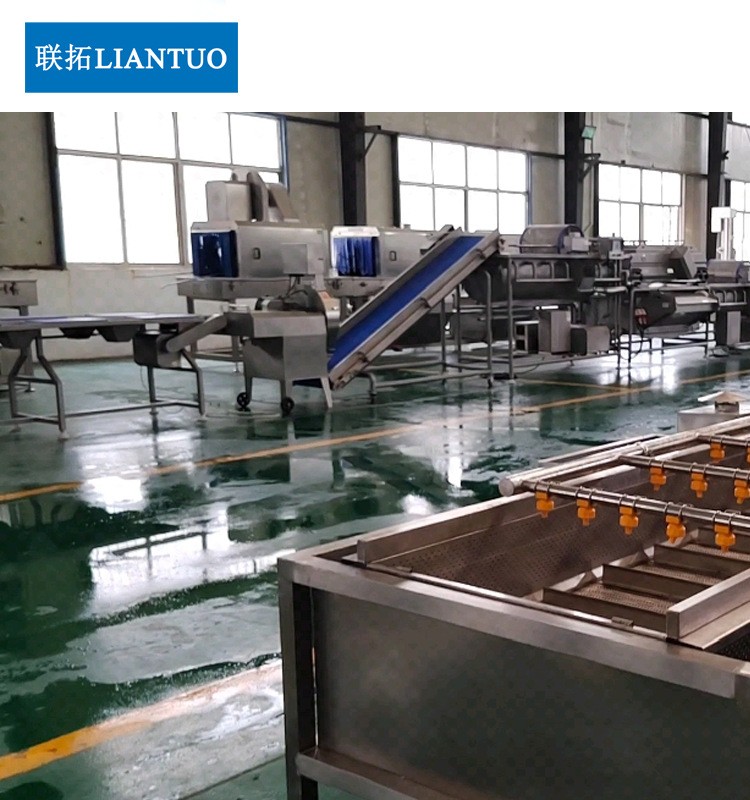 厂家直销中央厨房蔬菜清洗机果蔬清洗成套设备净菜加工清洗流水线