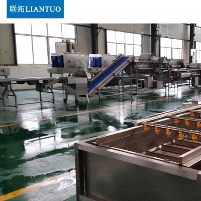 厂家直销中央厨房蔬菜清洗机果蔬清洗成套设备净菜加工清洗流水线