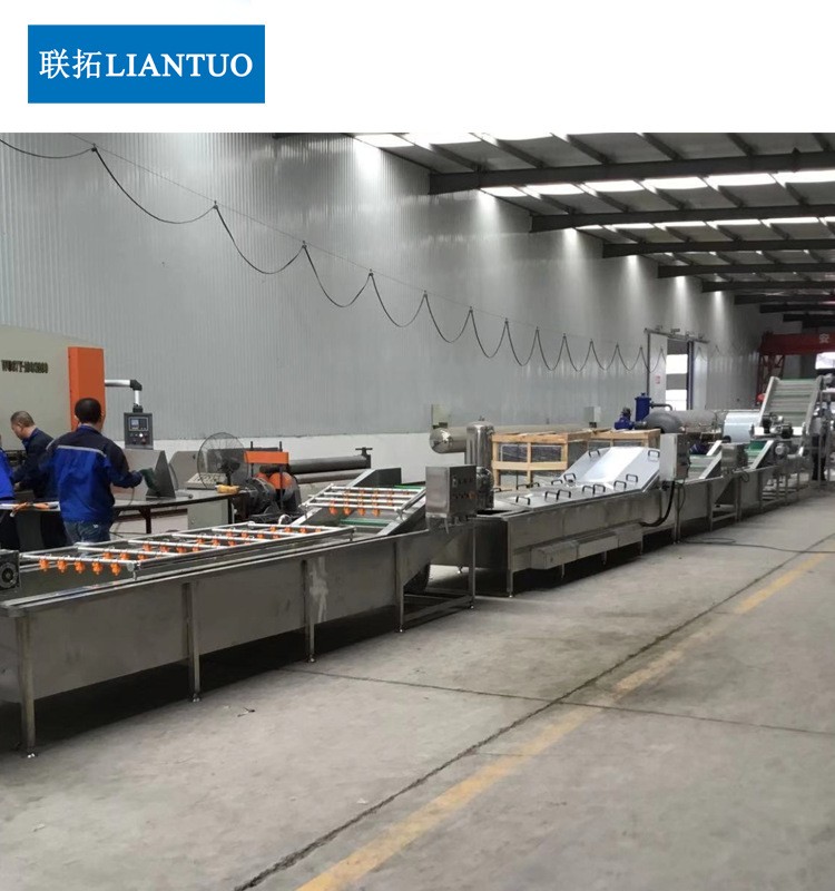 厂家直销中央厨房蔬菜清洗机果蔬清洗成套设备净菜加工清洗流水线图3