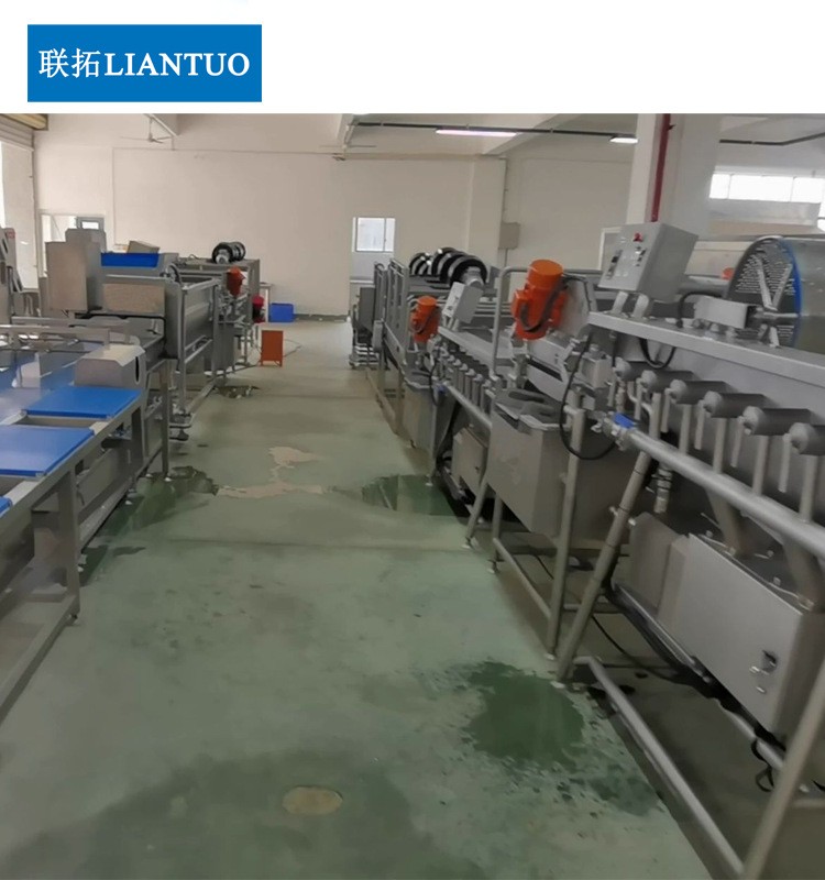 厂家直销中央厨房蔬菜清洗机果蔬清洗成套设备净菜加工清洗流水线图4
