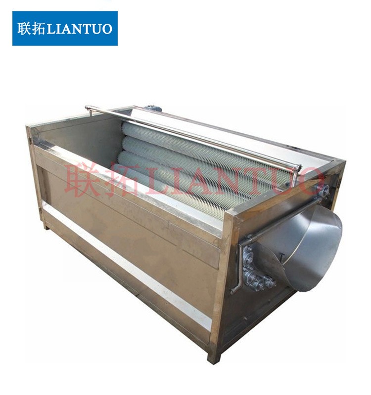 商用毛刷土豆清洗机 红薯西洋参黄精清洗去皮设备 全自动洗药机图4