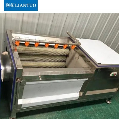 商用毛刷土豆清洗机 红薯西洋参黄精清洗去皮设备 全自动洗药机