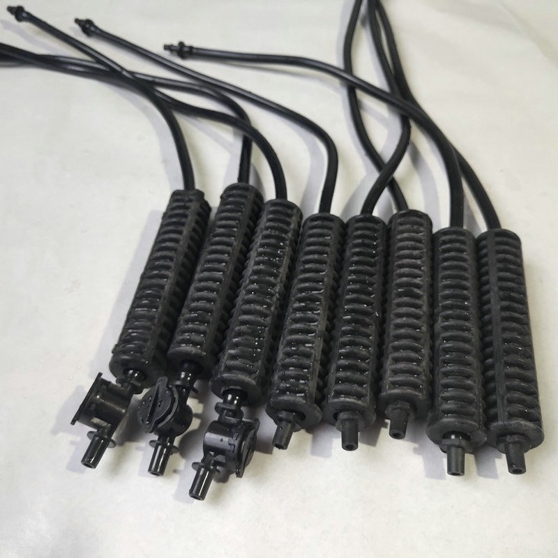 园林灌溉节水吊挂微喷 旋转喷灌十字雾化喷头 挂式喷头浇水微喷图5