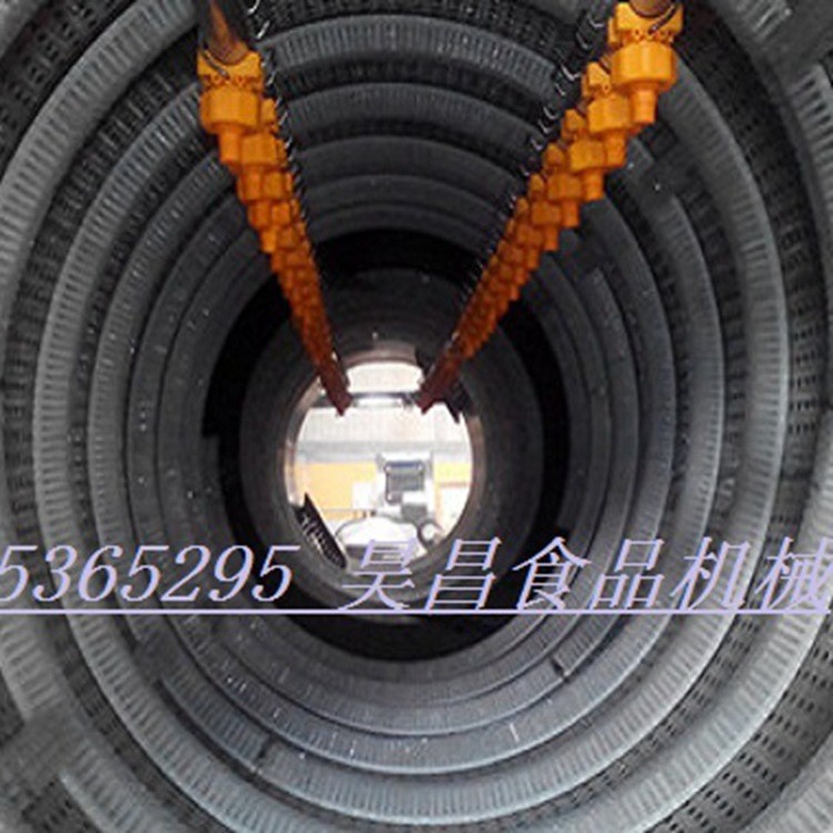 滚筒清洗机昊昌新品滚动高压冲洗自动循序出料爆款包装袋药材清洗图2