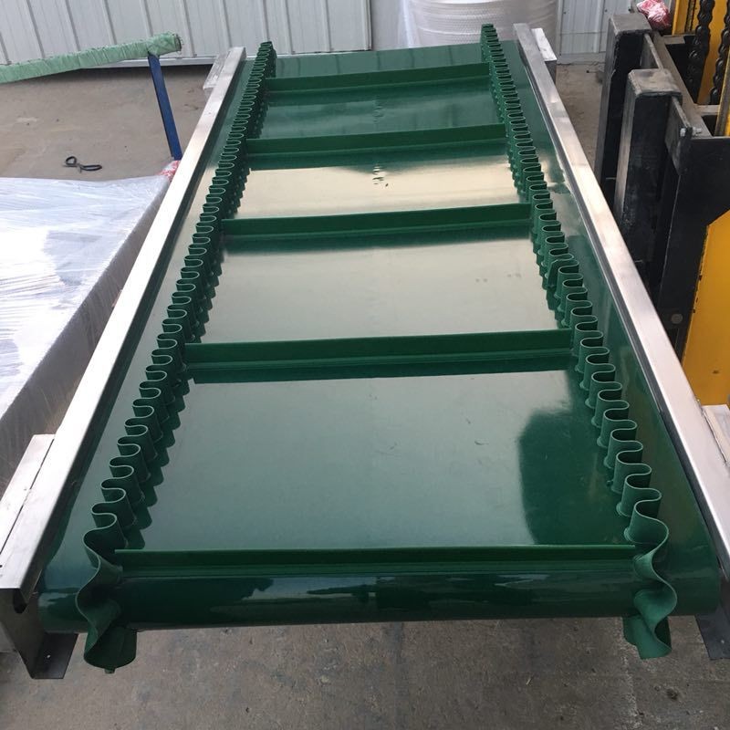 定制爬坡皮带输送机提升机大倾角仓库用移动卸货可调速分拣输送线图3