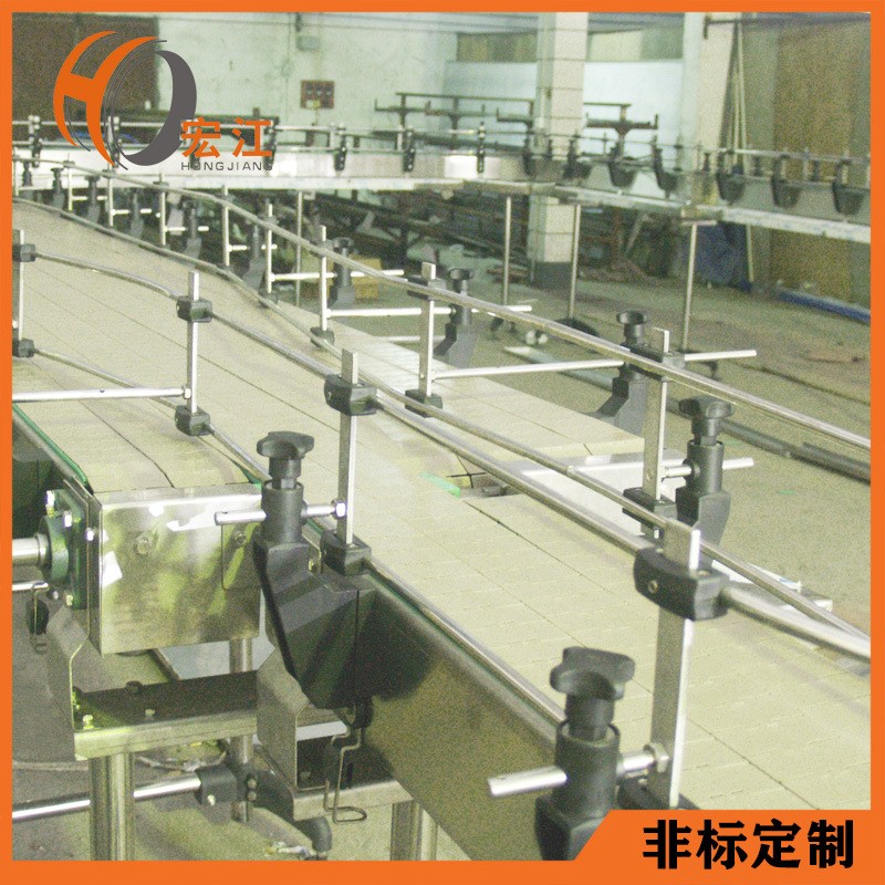 厂家非标定制牛奶软包装产品输送线 饮料输瓶输箱承重链板输送机图4