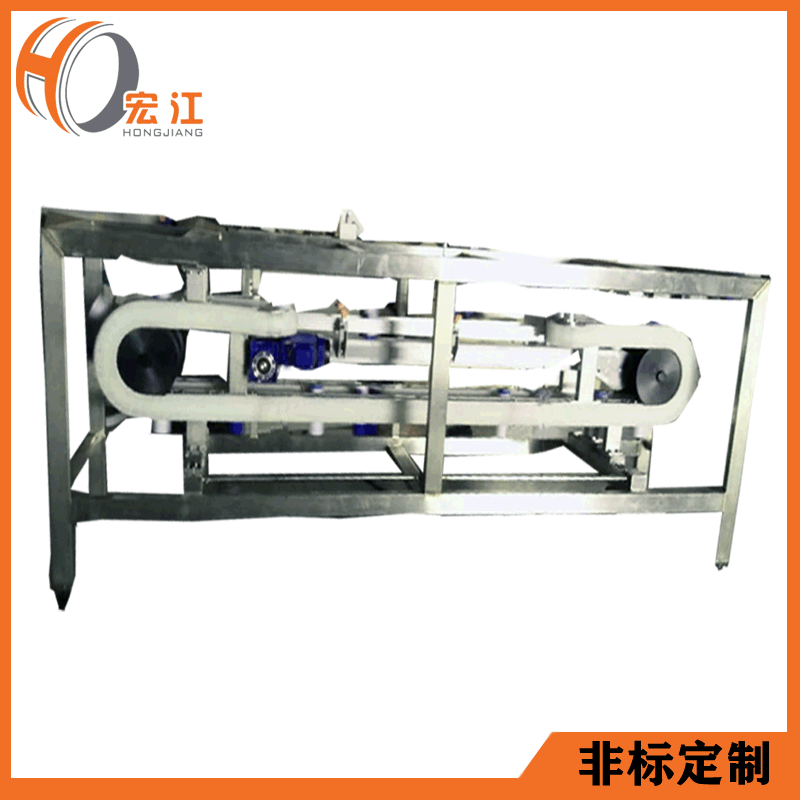 厂家定制小型夹瓶输送线琉璃瓶传送带小罐装生产线塑料链板输送机图2