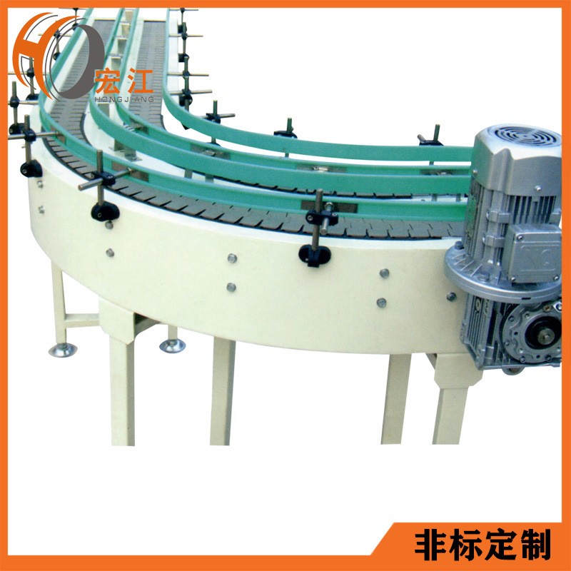 厂家非标定制牛奶软包装产品输送线 顶板链式输送机图3