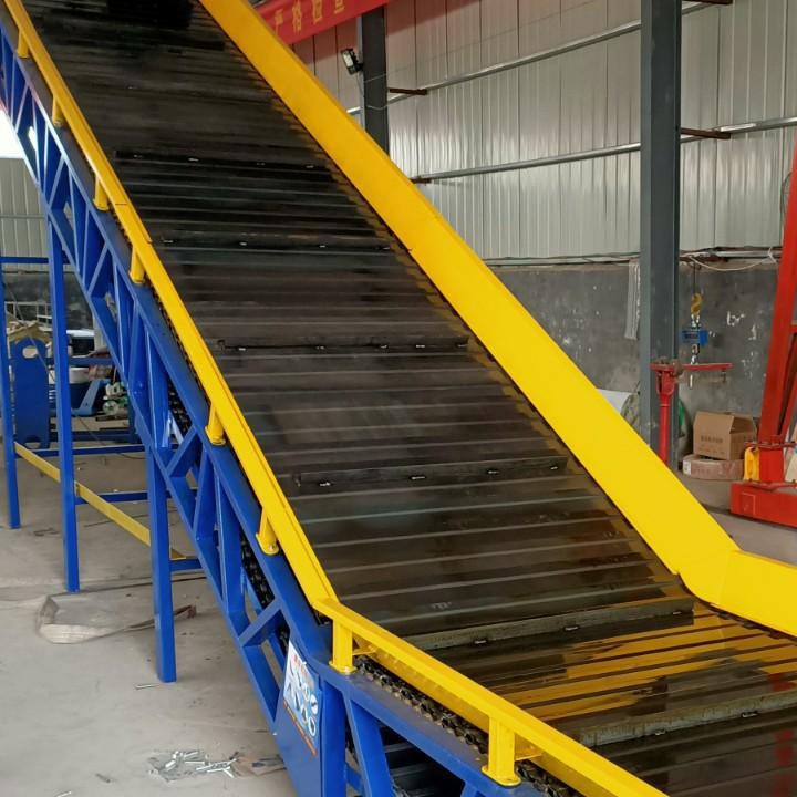 厂家定制链板输送带 煤炭上料提升机传输设备重型扣板输送机图5