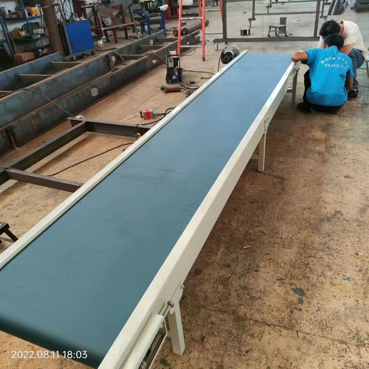 可移动食品传送机 物流分拣PVS输送带 电子件加工皮带输送机图5