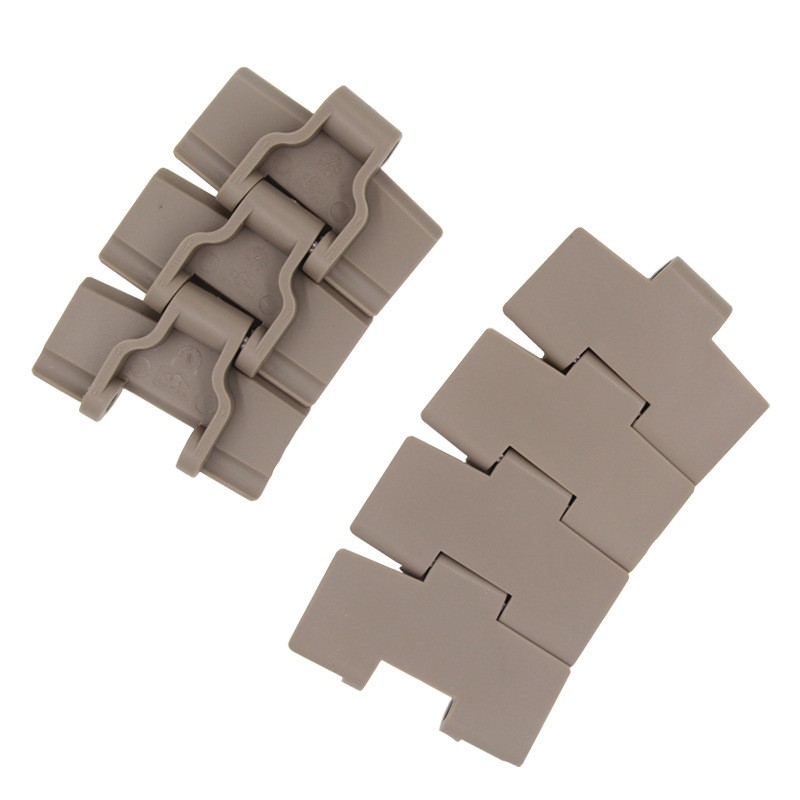 厂家批发塑料平顶转弯链板POM塑钢传动链食品输送带链板图5