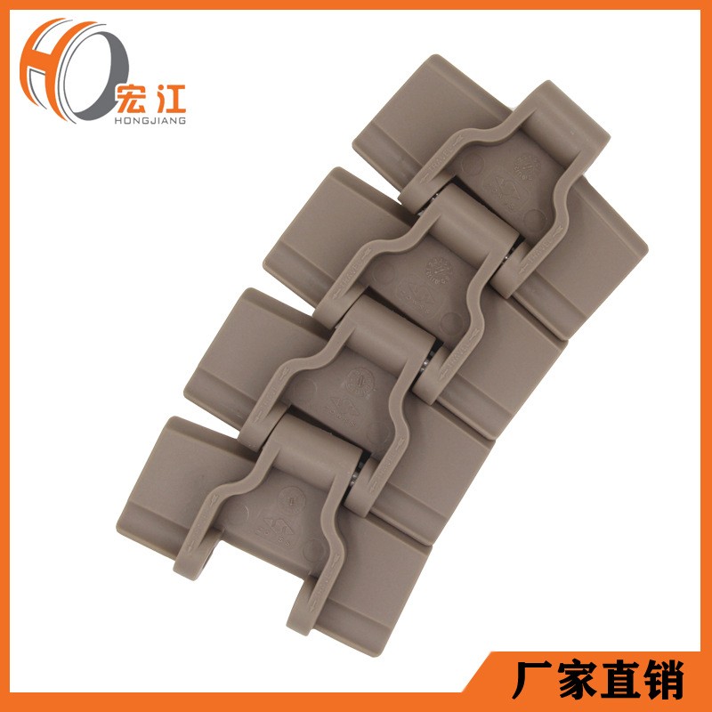 厂家批发塑料平顶转弯链板POM塑钢传动链食品输送带链板图4