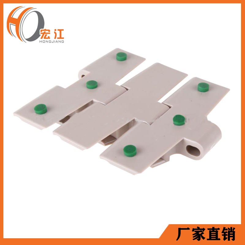 厂家直销输送机链板880平顶带点胶弯链胶粒防滑带带翼八脚传动链图5