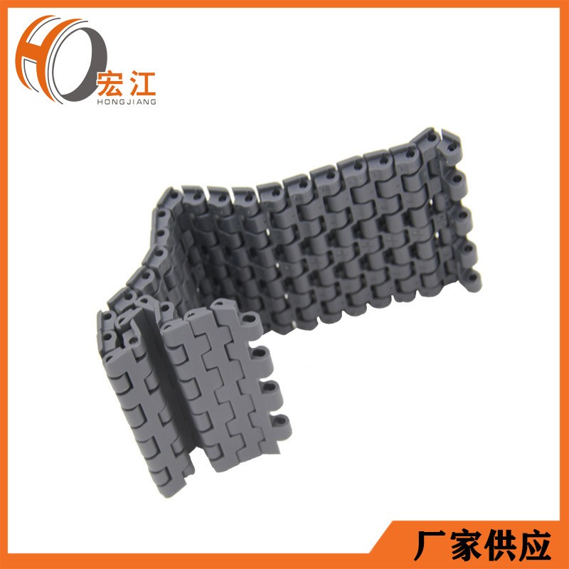 食品机械加工设备输送机配件 链塑钢工业皮带 POM全宽转弯网链图5