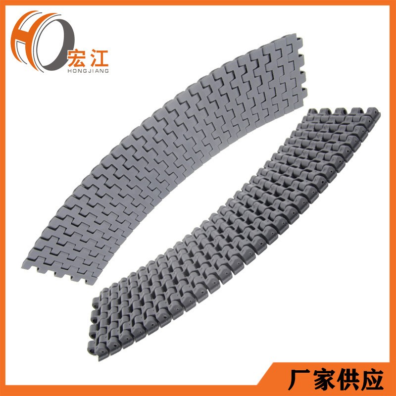 食品机械加工设备输送机配件 链塑钢工业皮带 POM全宽转弯网链图4