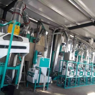 中小型面粉加工成套机械全自动小麦磨粉机械设备流水线