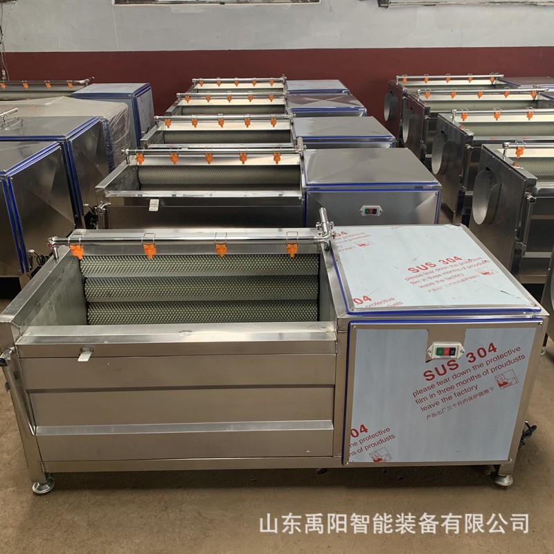 山药毛辊去皮清洗机 莲藕全自动毛辊去皮祛泥清洗机 厂家现货供应图3