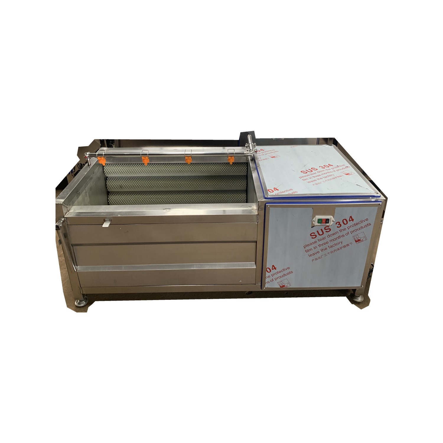 山药毛辊去皮清洗机 莲藕全自动毛辊去皮祛泥清洗机 厂家现货供应图5